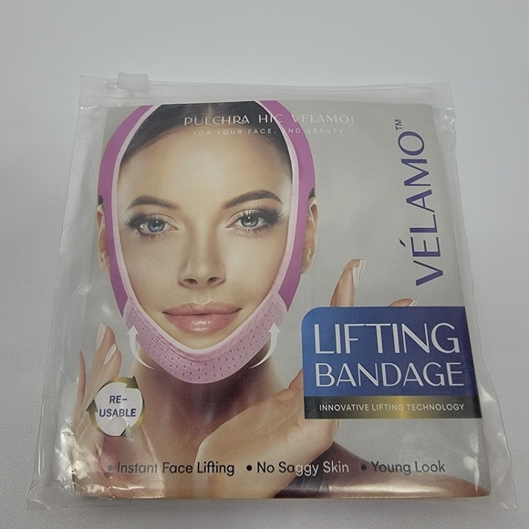VELAMO Reusable V Line Mask Facial Slimming Strap, Double Chin Reducer, Chin Up. - Picture 1 of 10